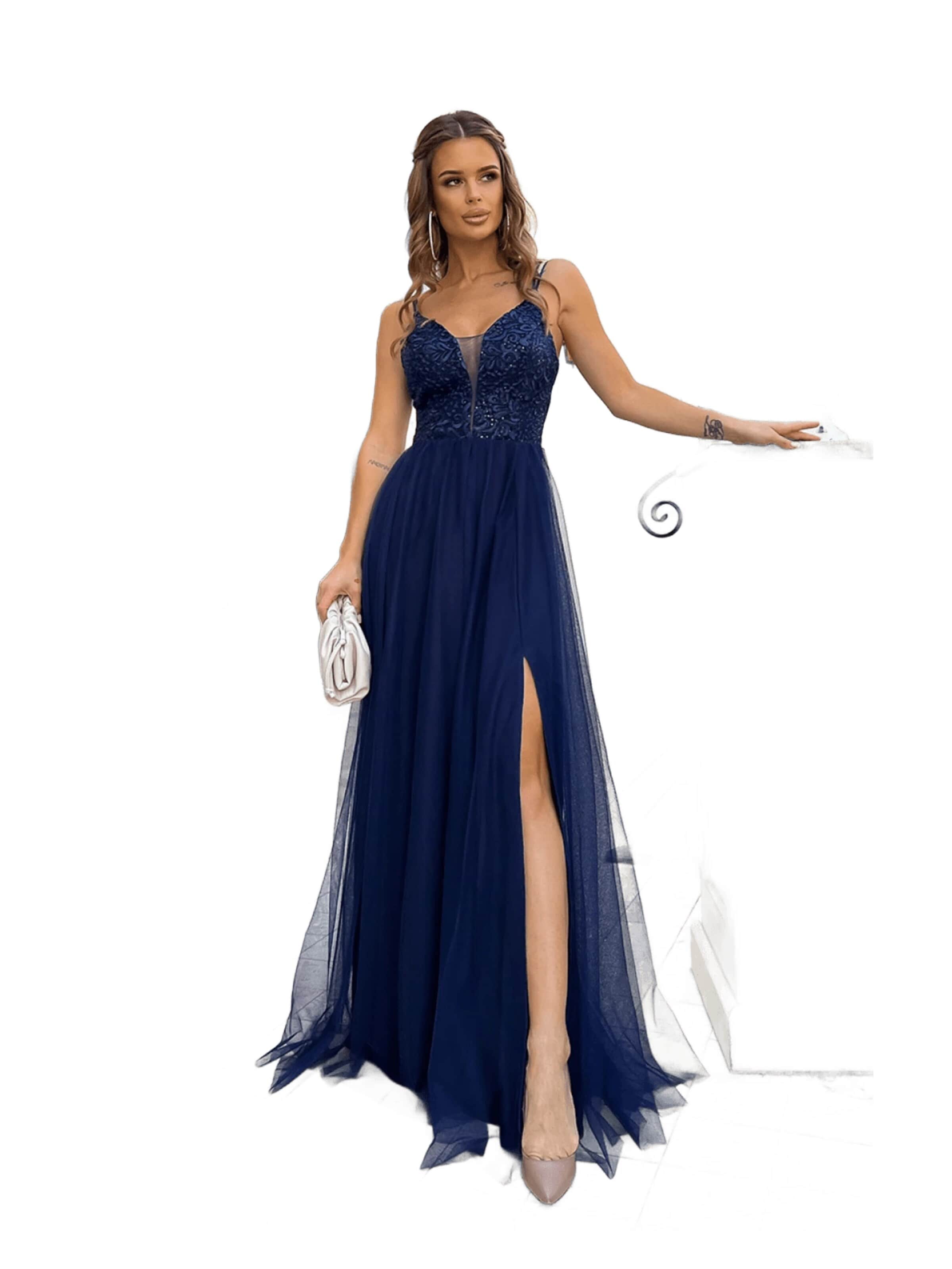 bicotone Kleid '188220'‌‌ in Blau: Vorderseite