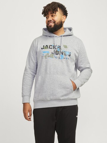Jack & Jones Plus Sweatshirt 'JCOOUTDOOR' in Grau: Vorderseite