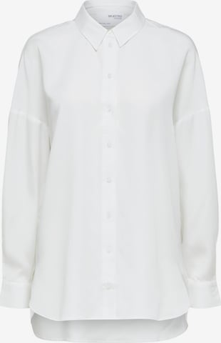 SELECTED FEMME - Blusa 'SANNI' em branco: frente