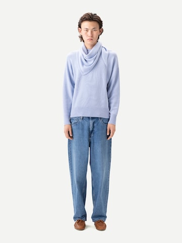 Écharpe 'Unisex Triangular Cashmere Scarf' GOBI Cashmere en bleu