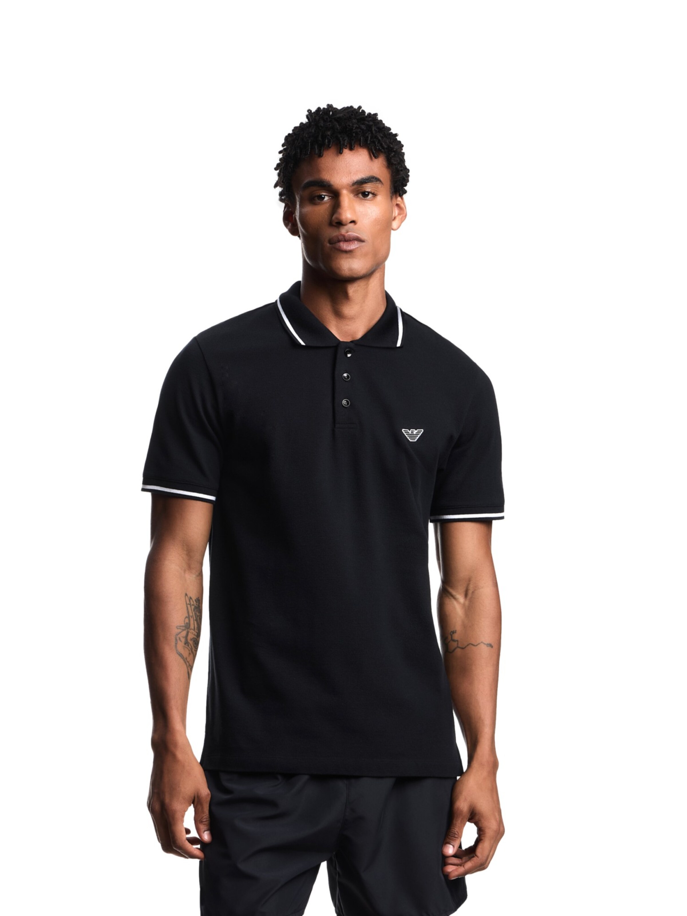 Emporio Armani Shirt in Black: front