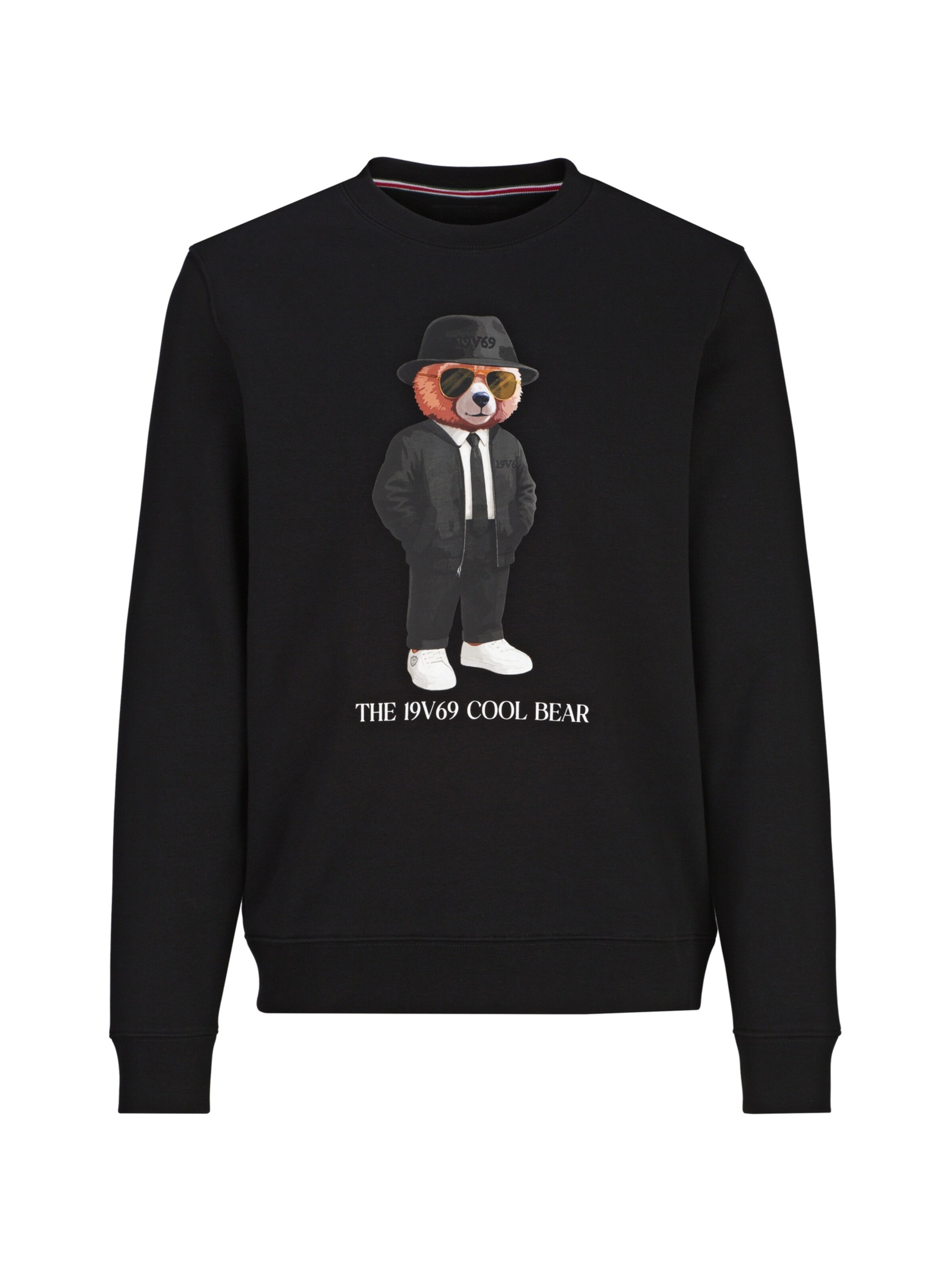 19V69 ITALIA Sweatshirt in Black: front