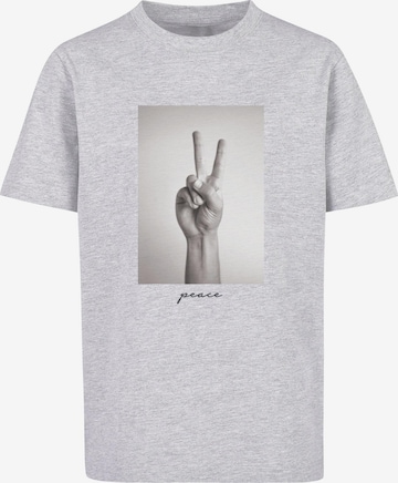 Maglietta 'Peace' di Mister Tee in grigio: frontale