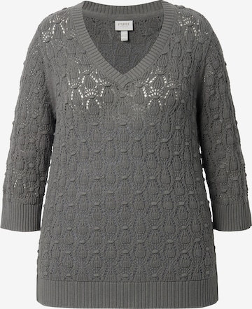 pilka Ulla Popken Megztinis: priekis