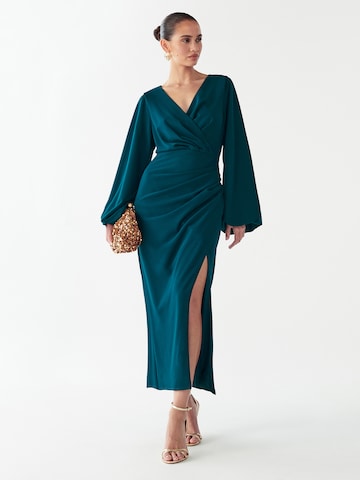 Willa - Vestido de festa 'Plath' em azul: frente