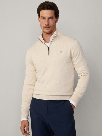Hackett London Pullover in Weiß: Vorderseite