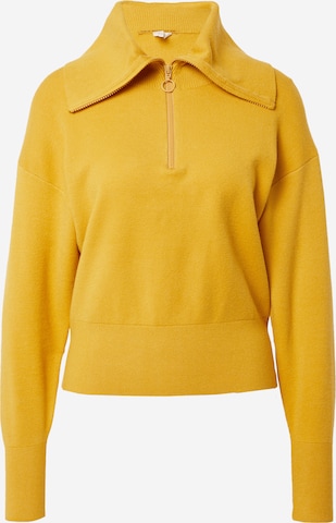 Pull-over QS en jaune : devant