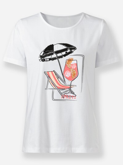 heine Shirts i rød / sort / hvid, Produktvisning