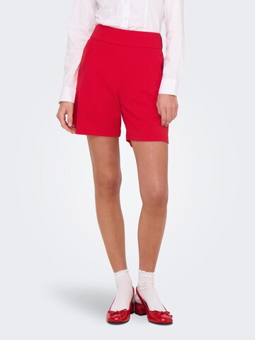 JDY Regular Broek 'Louisville Catia' in Rood: voorkant