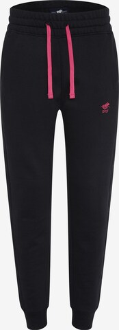 Polo Sylt Tapered Pants in Black: front
