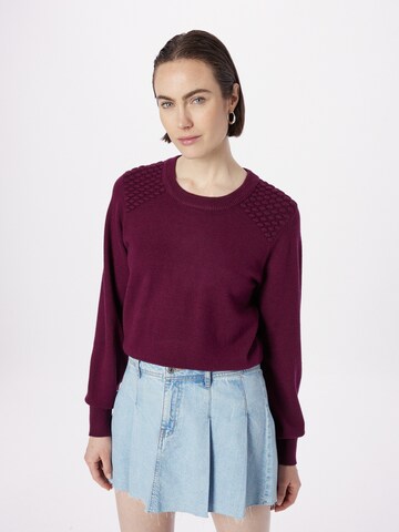 NÜMPH Sweater 'POPPY' in Purple: front