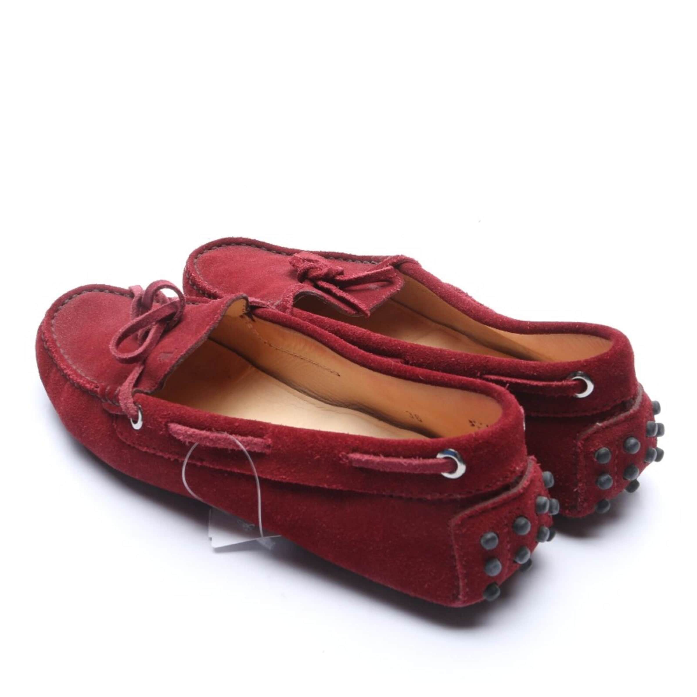 Tod's Flats & Loafers in 36 in Red