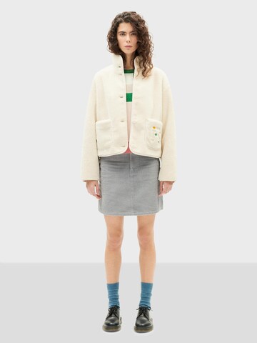 Thinking MU Fleecejacke 'Kourtney' in Weiß