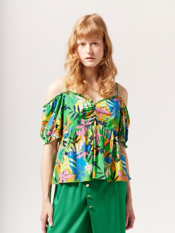 NAF NAF Blouse 'Palma' in Green: front