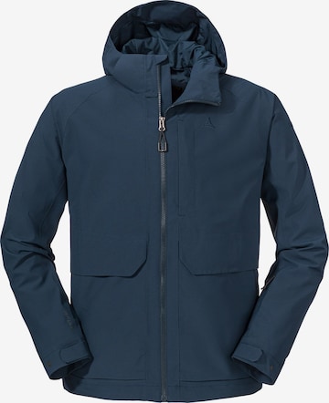 Schöffel Outdoor jacket 'Lausanne' in Blue: front