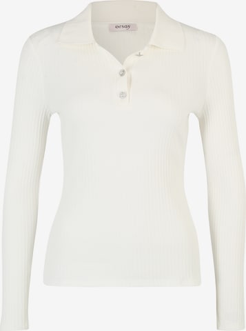 Orsay Shirt 'Polo' in Weiß: predná strana