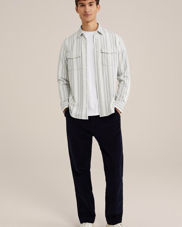 WE Fashion Regular fit Button Up Shirt in Grey