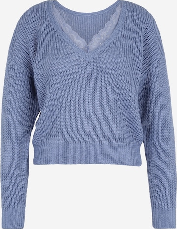 Vila Petite Pullover 'Glacy' in Blau: predná strana