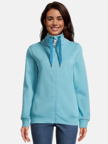 salzhaut Sweatvest 'RACKELN - UNI' in Blauw: voorkant