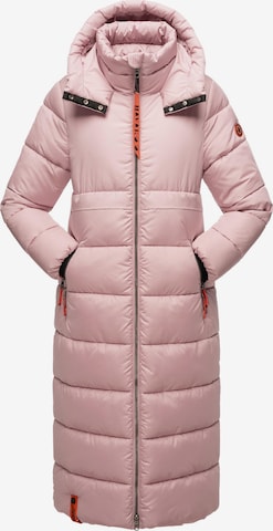 NAVAHOO Зимнее пальто в Ярко-розовый: спереди
