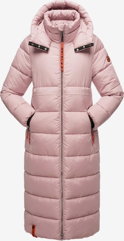 Manteau d’hiver NAVAHOO en rose : devant