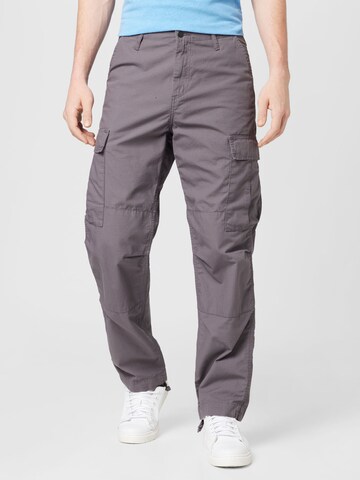 Carhartt WIP Regular Cargo Pants in Grey: front