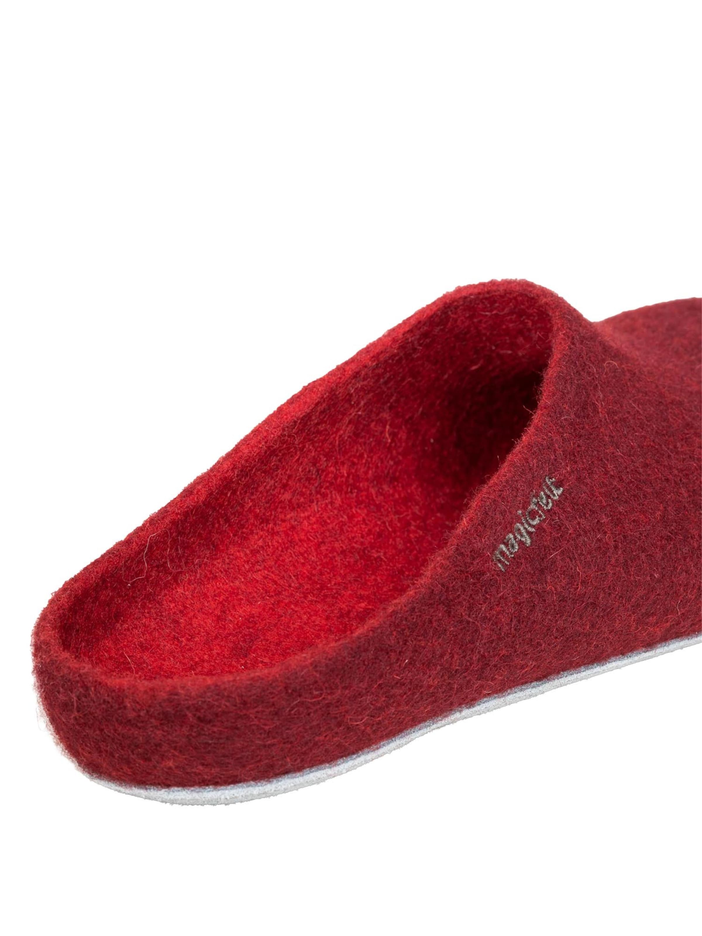 MagicFelt Slippers 'Filz' in Red