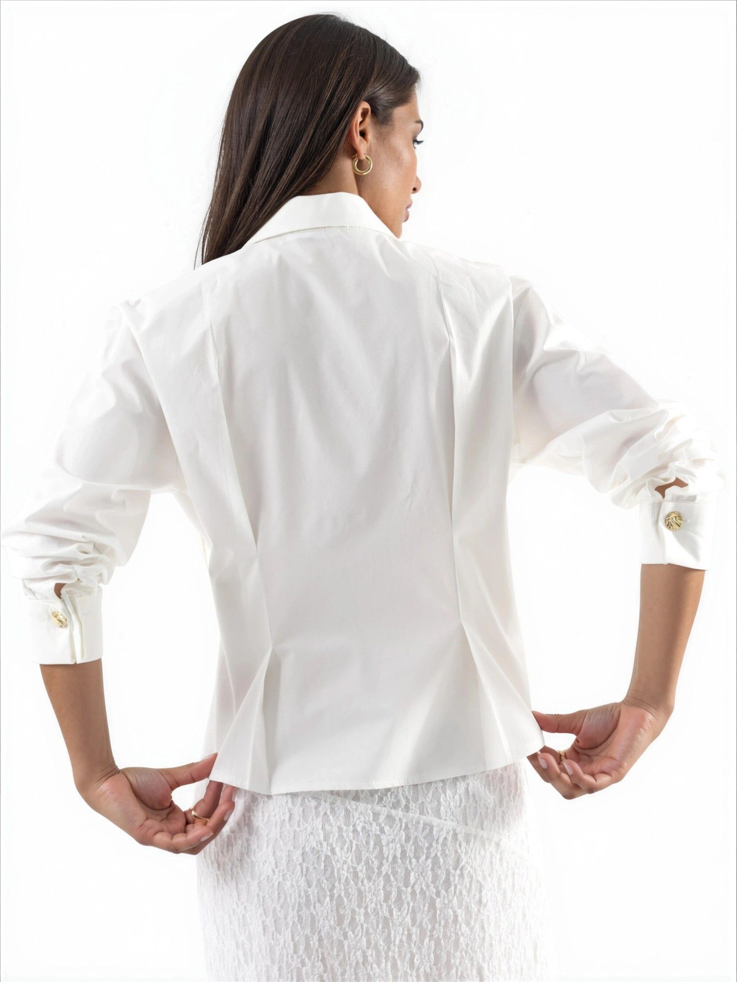 Qu Style Shirt in White