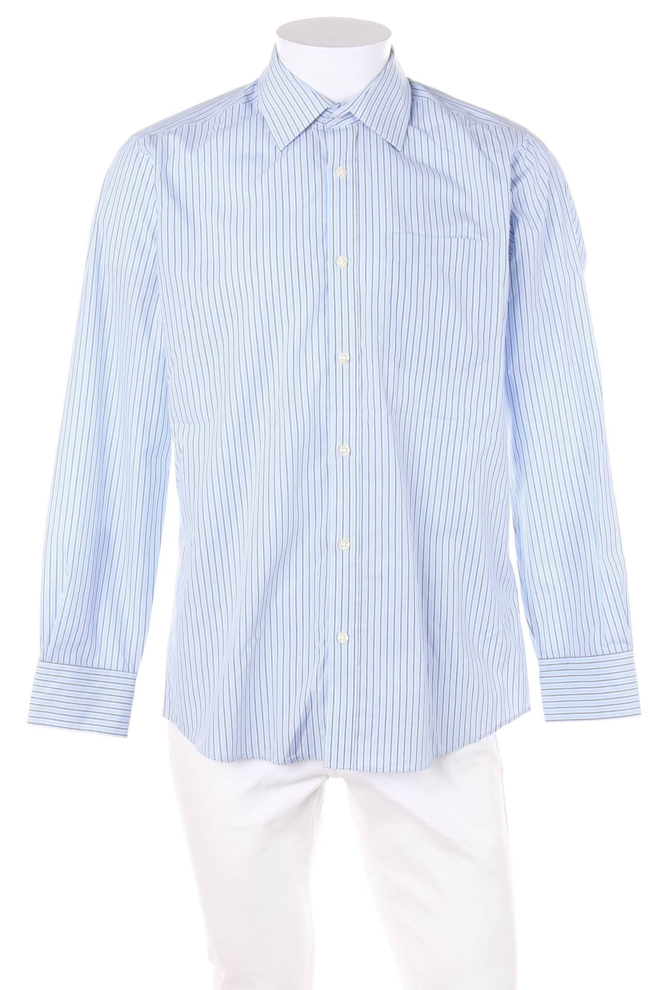 Fashion Formal Shirts Long Sleeve Shirts Charles Vögele Charles V\u00f6gele Long Sleeve Shirt blue striped pattern casual look 