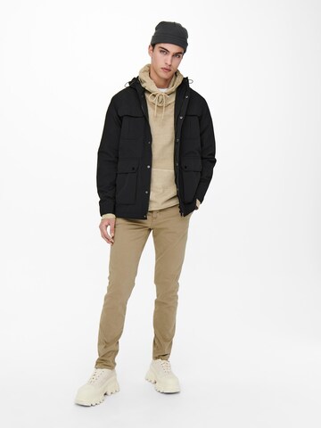 Only & Sons - Parca de invierno 'Noah' en negro