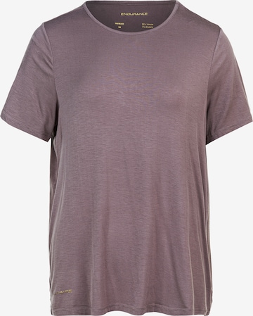 ENDURANCE Performance Shirt 'Siva' in Brown: front