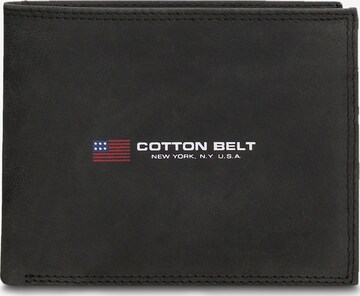 Portamonete di cotton belt in nero: frontale