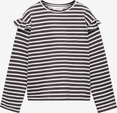 MANGO KIDS Shirt 'LINA' in de kleur Antraciet / Wit, Productweergave