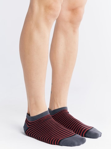 Albero Natur Ankle Socks in Red