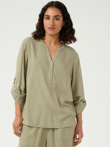 Kaffe - Blusa 'KAmilia' en verde: frente