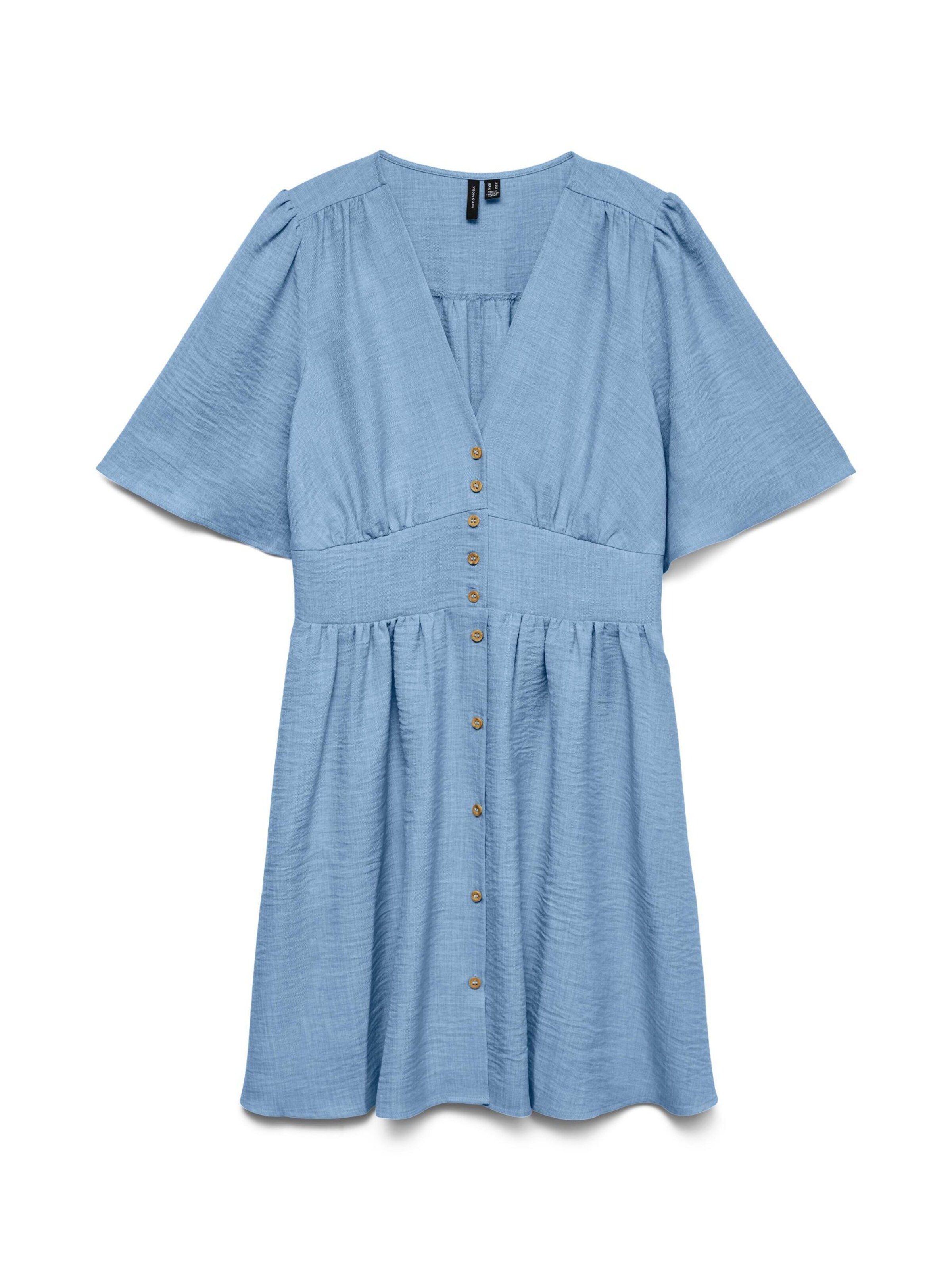 Robe-chemise 'VMMelaney' VERO MODA en bleu : devant