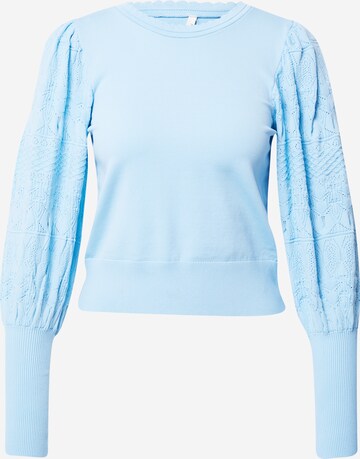 Pull-over 'MELITA' ONLY en bleu : devant