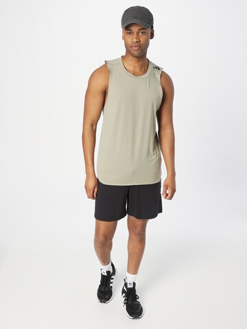 ADIDAS PERFORMANCE - Camisa funcionais 'Designed For Training Workout' em bege