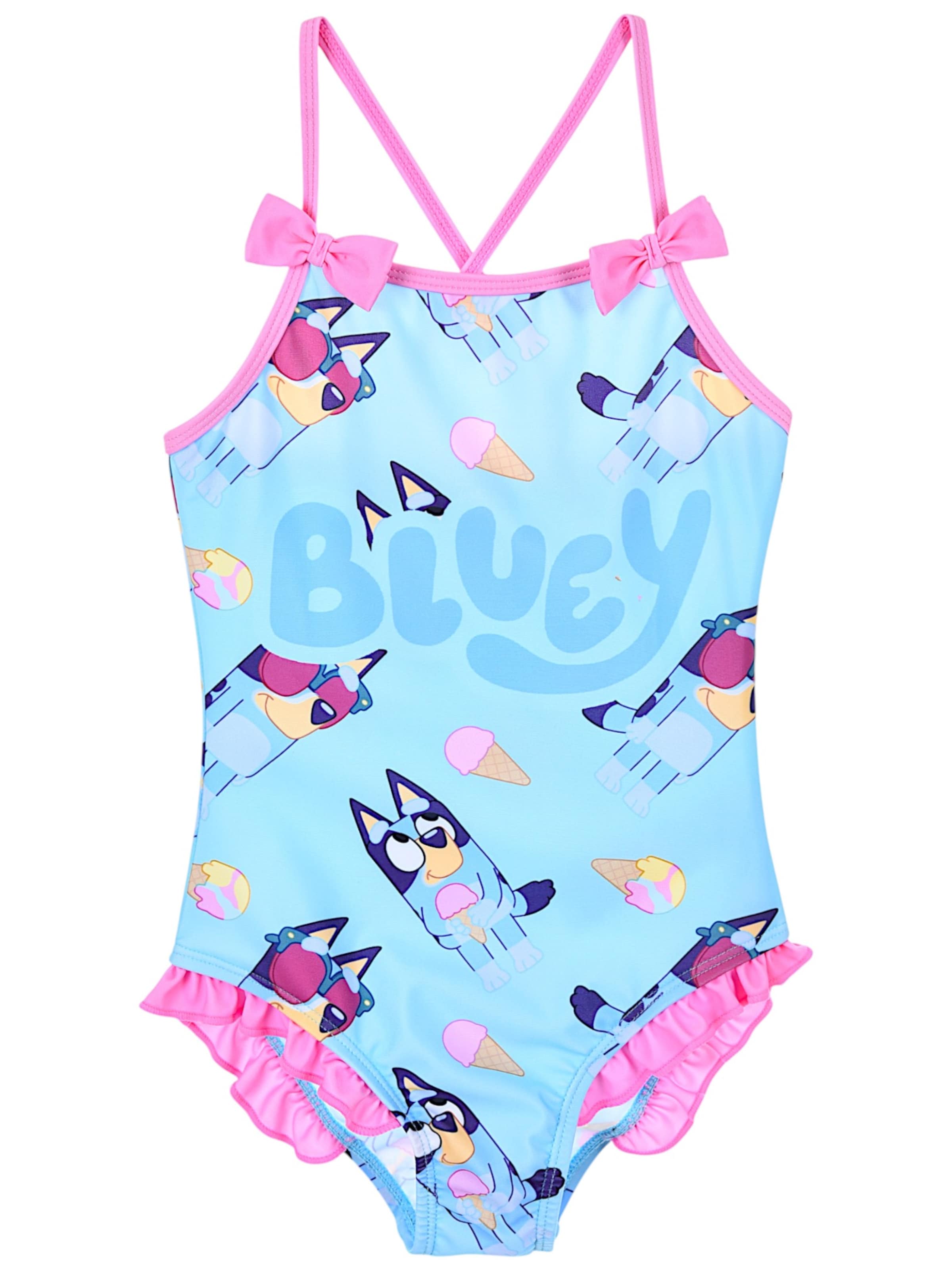 Bluey Swimsuit 'Bluey' in Blue: front