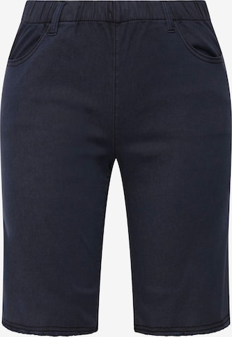 Ulla Popken Regular Broek in Blauw: voorkant