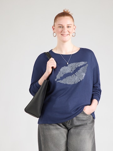 ONLY Carmakoma T-shirt 'CARALBA' i blå