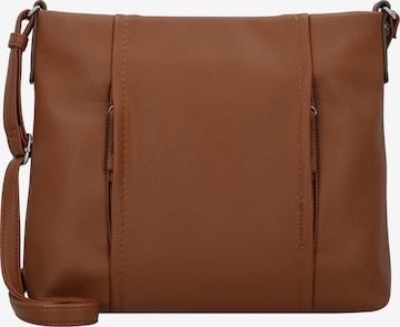 TOM TAILOR Crossbody Bag 'Beca' in Brown: front