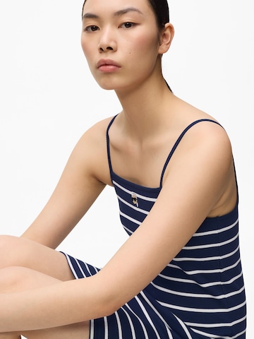 Karl Lagerfeld Summer dress ' Ikon Gestreiftes Jerseykleid ' in Blue