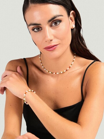 ØYRE Łańcuszek 'Multicolor Seed Bead and Pearl' w kolorze mieszane kolory: przód