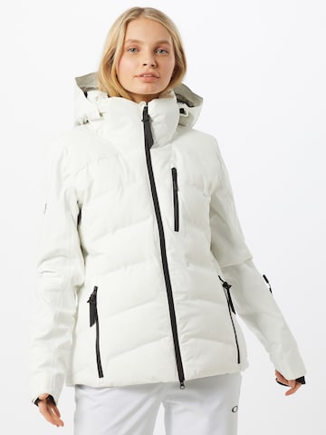 Veste de sport 'Motion Pro Puffer' Superdry Snow en blanc : devant