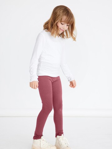 NAME IT Skinny Leggingsit 'Vivian' värissä vaaleanpunainen: edessä