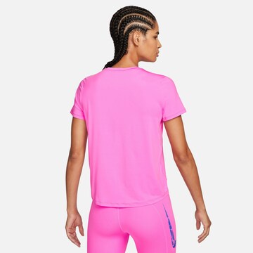 NIKE Λειτουργικό μπλουζάκι 'ONE SWSH HBR' σε ροζ