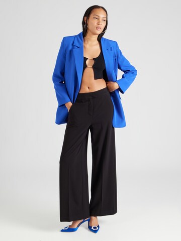 b.young Wide leg Trousers with creases 'DANTA' in Black