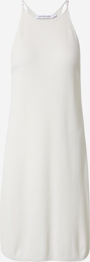 Megzta suknelė iš Calvin Klein Jeans, spalva – balkšva, Prekių apžvalga