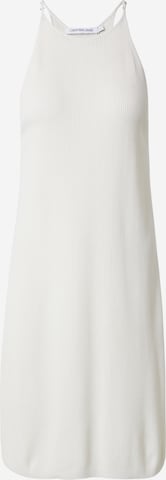 Calvin Klein Jeans - Vestido de punto en blanco: frente